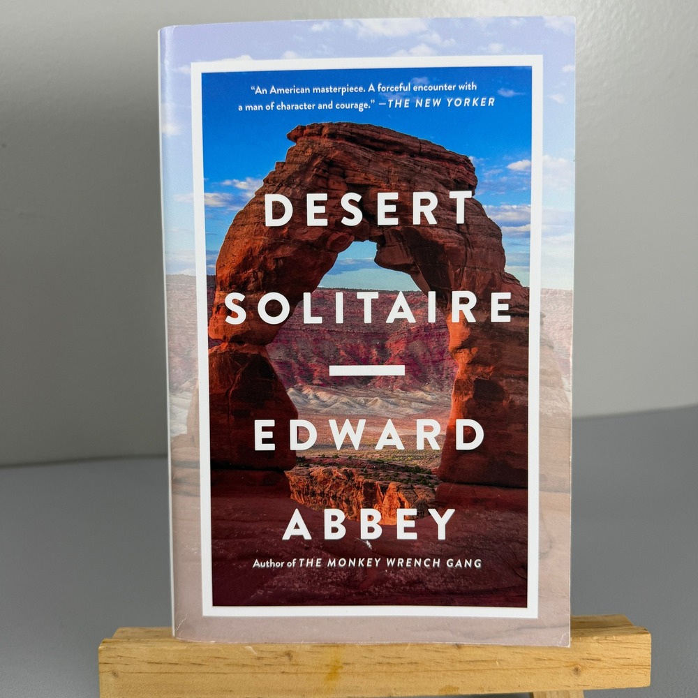 Desert Solitaire Edward Abbey Paperback Nature Memoir Arches National Park Utah
